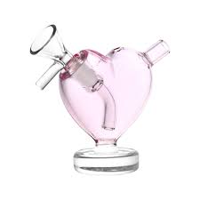 Glass Bubbler Pulsar From The Heart Mini Bubbler 3"