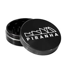 Piranha 2-Piece Herb Grinder 3" (Black)
