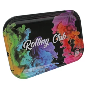 Rolling Club Metal Rolling Tray Smoke