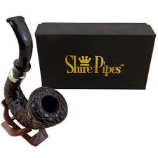 Wood Pipe Shire Pipes Carved Hungarian Calabash 5"
