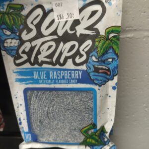002 Blue Raspberry Sour Strips